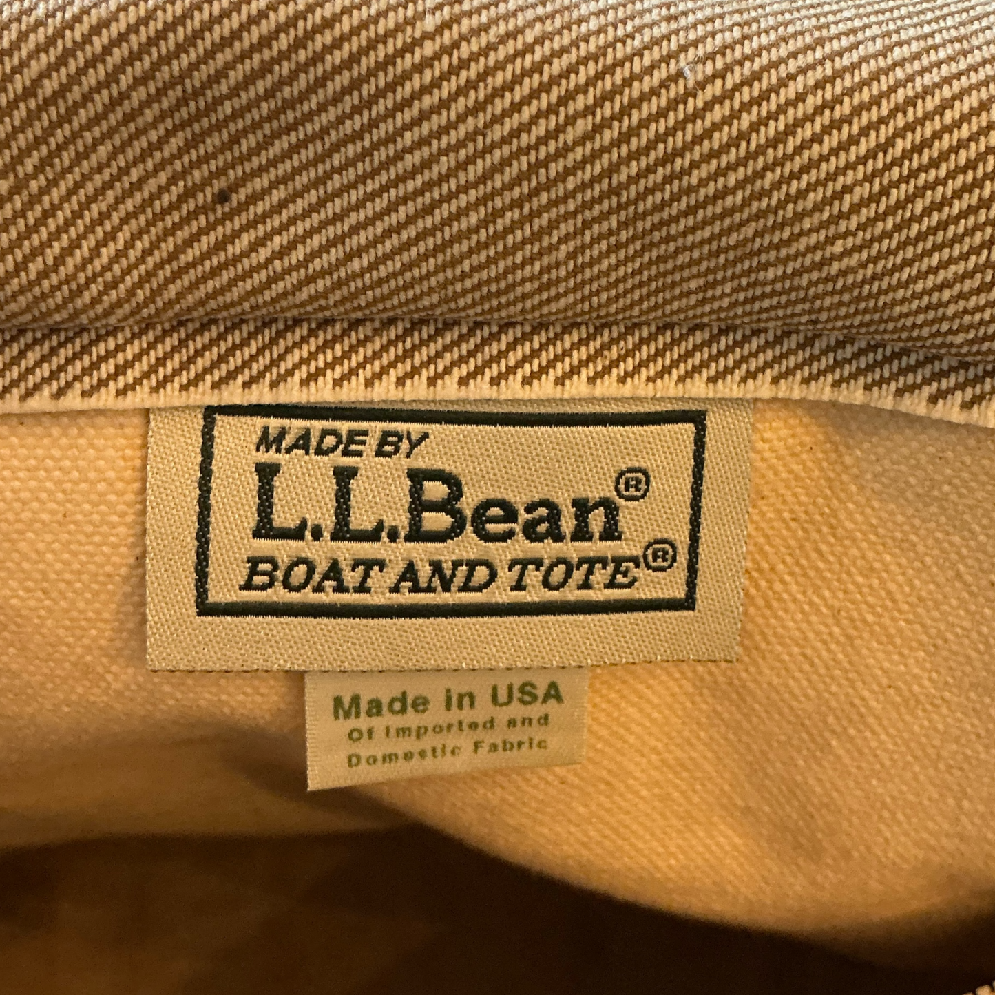 VTG USA製 L.L.Bean ボート・アンド・トート ジップトップ Beige