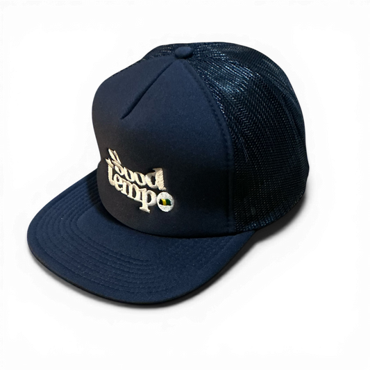 BWL”GOOD TEMPO” FLAT MESH CAP Navy