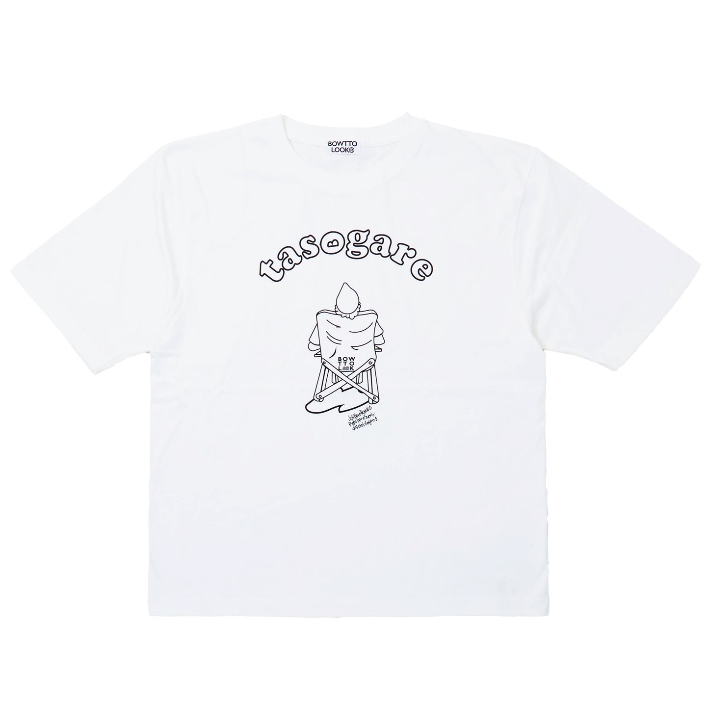 BWL  TASOGARE HALF SLEEVES BIG TEE-White