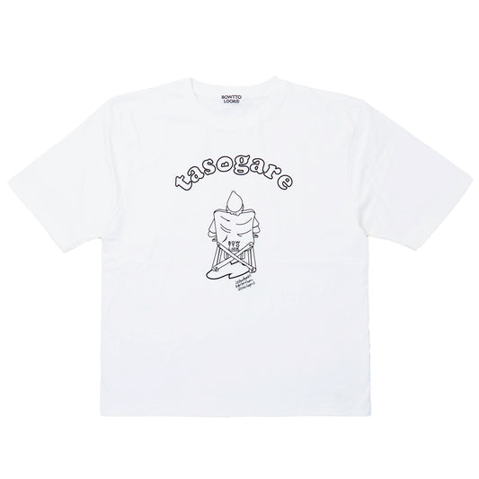 BWL  TASOGARE HALF SLEEVES BIG TEE-White