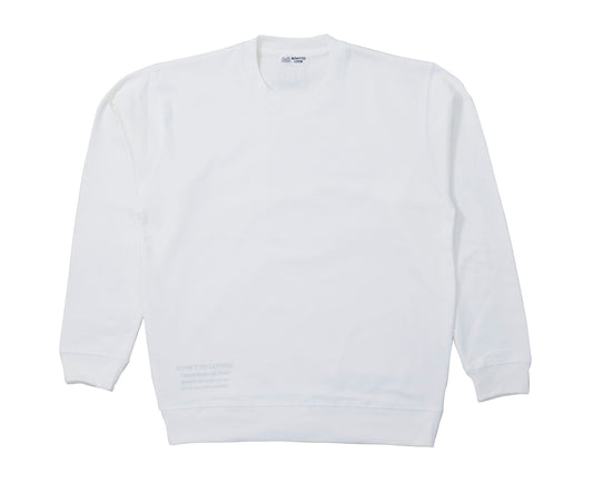 NEW BWL ”French Terry” CREWNECK SWEAT-White