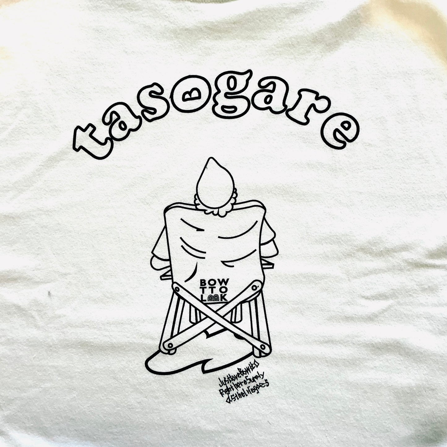 BWL  TASOGARE HALF SLEEVES BIG TEE-White