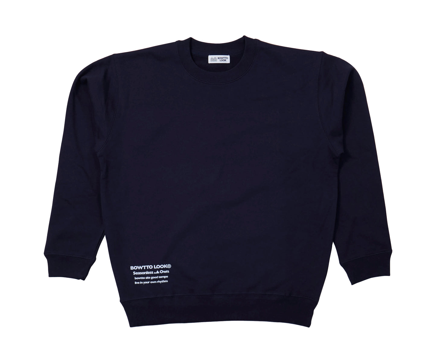 BWL ”French Terry” CREWNECK SWEAT-Navy