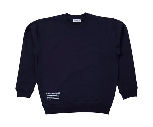 NEW BWL ”French Terry” CREWNECK SWEAT-Navy