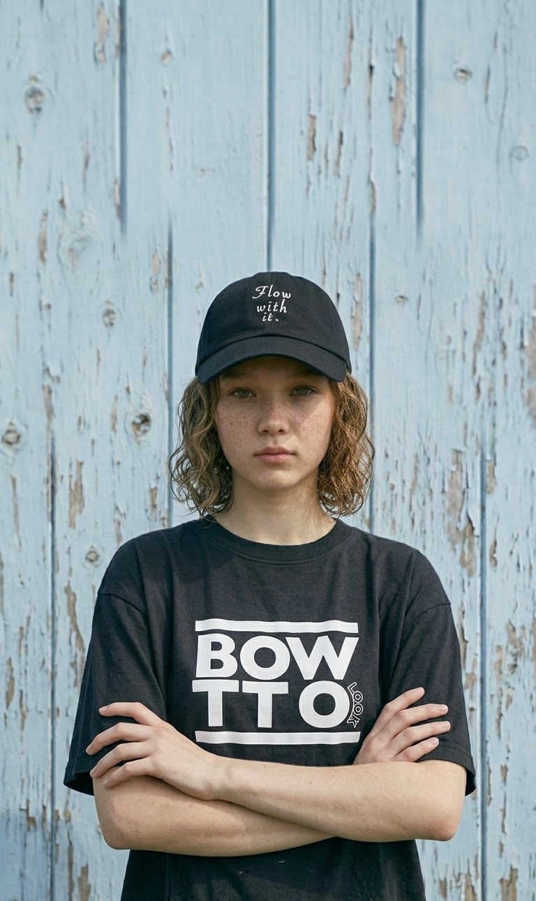 BWL FLOW WITH IT BASIC  CAP-Vintage Black