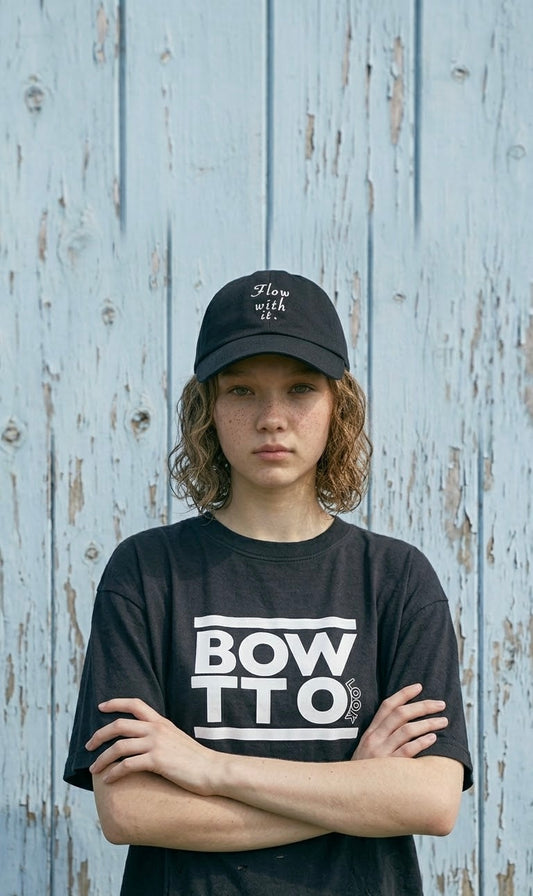 BWL FLOW WITH IT BASIC  CAP-Vintage Black