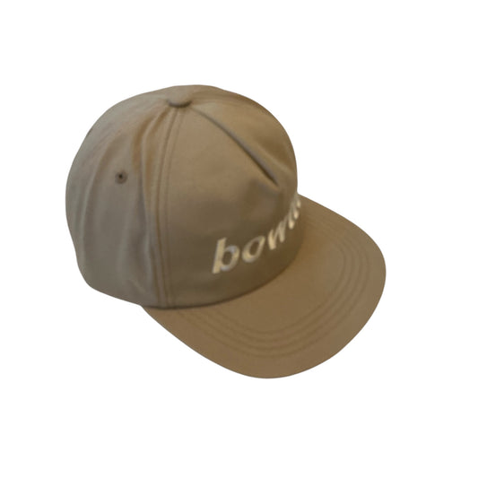 BWTLK NAME 5PANEL FLATCAP-Khaki