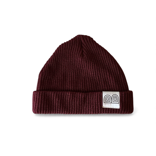 BWTLK"B"LOGO Beanie-Burgundy