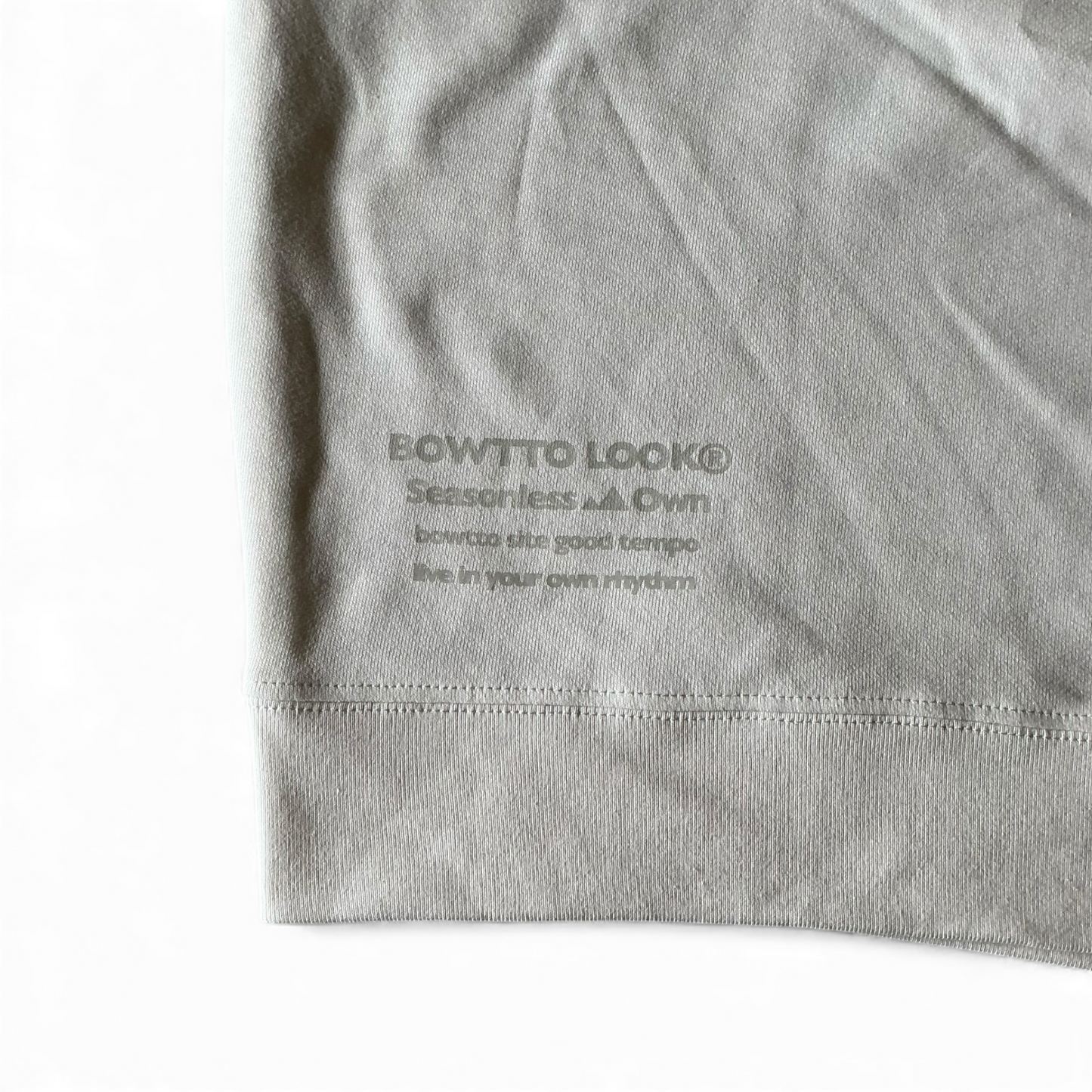 NEW BWL ”French Terry” CREWNECK SWEAT-White