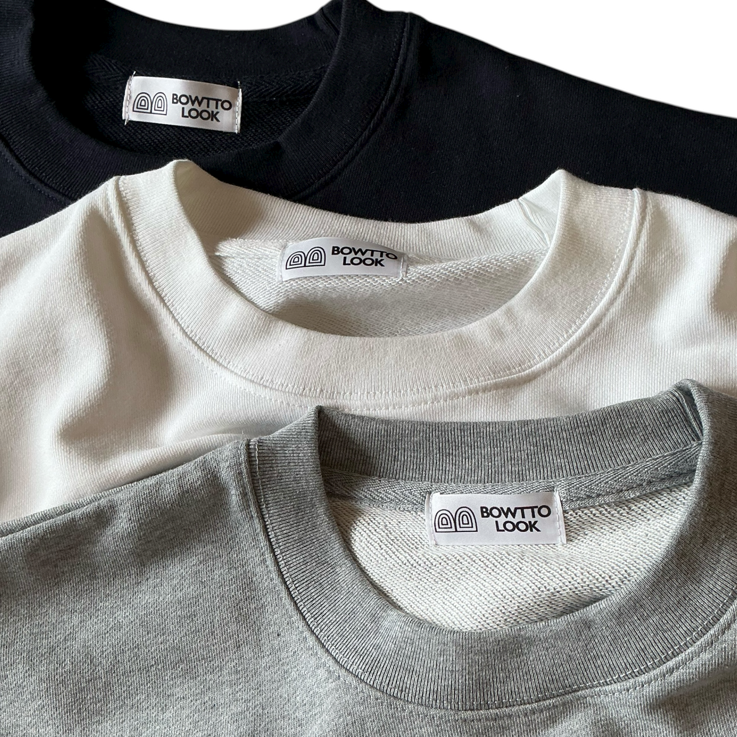 NEW BWTLK ”French Terry” CREWNECK SWEAT-Heather Gray