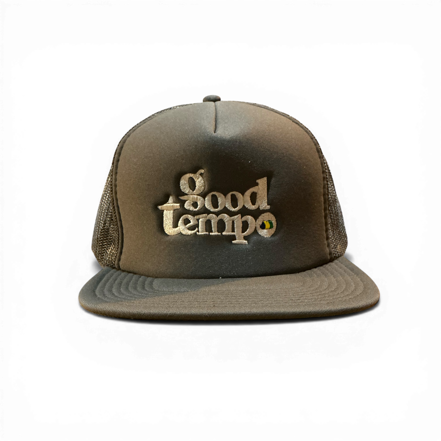 BWL”GOOD TEMPO” FLAT MESH CAP Charcoal