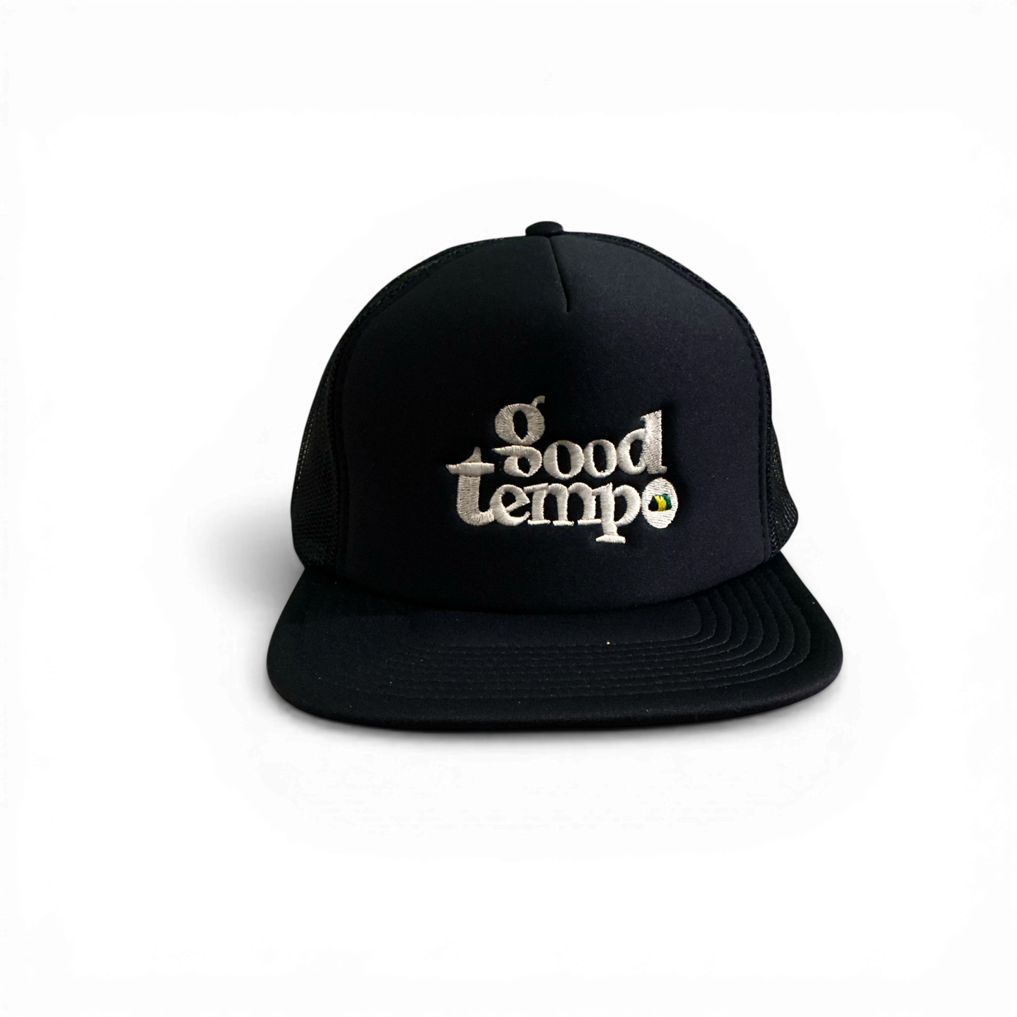 BWL”GOOD TEMPO” FLAT MESH CAP Black