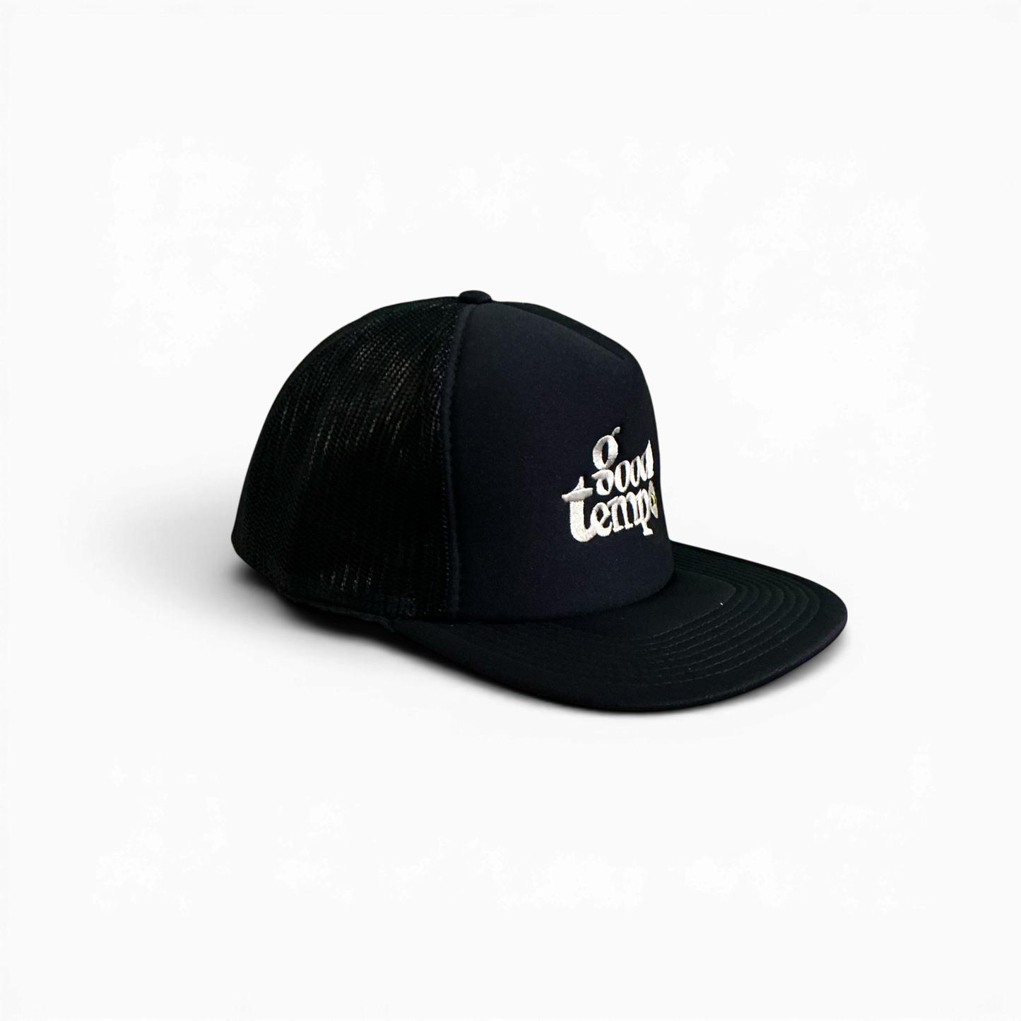 BWL”GOOD TEMPO” FLAT MESH CAP Black
