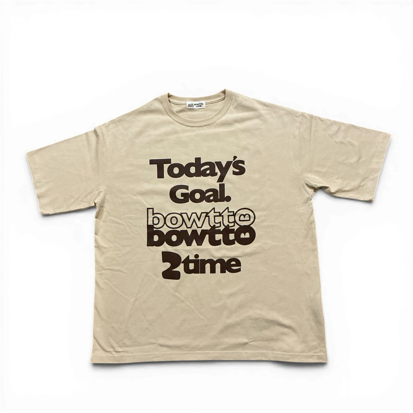 BWL TG BOWTTO 2TIME BIGTEE-Sand beige