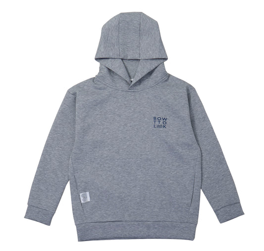 NEW BWL  PULLE OVER HOODIE-Heather Gray